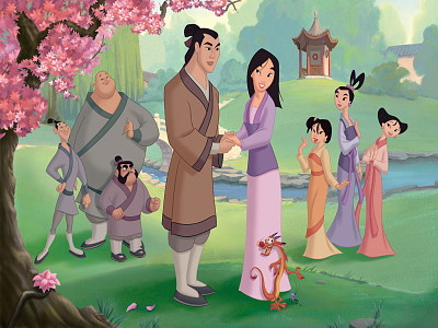 פאזל של los personajes de mulan