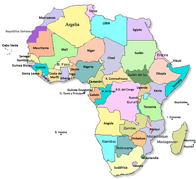 פאזל של mapa africa