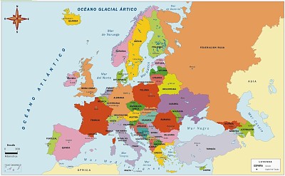 פאזל של mapa europa