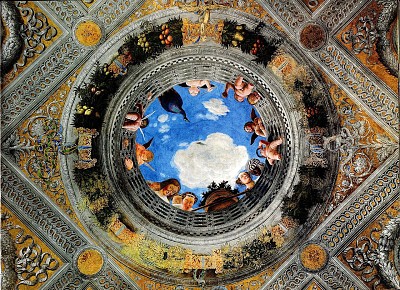 1465-1474-Andrea Mantegna-Camera degli sposi, part