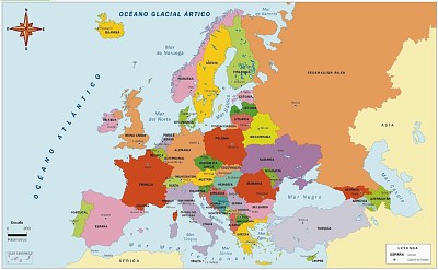 Mapa de Europa jigsaw puzzle