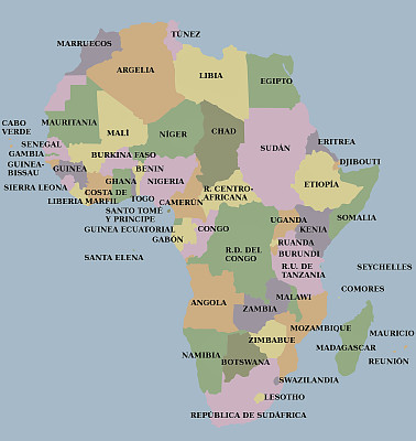 Mapa de Africa jigsaw puzzle