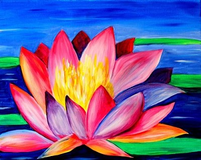 Colorful Lotus jigsaw puzzle