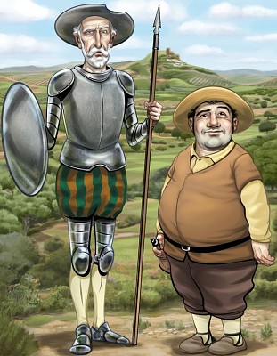 פאזל של Puzzle Don Quijote y Sancho