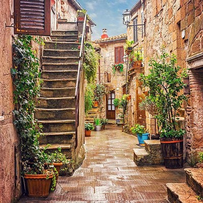 Beco en Pitigliano-Italia