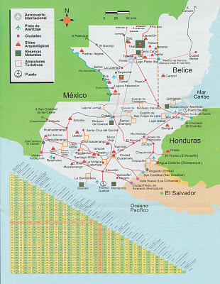 Ordena el mapa interactivo de Guatemala.