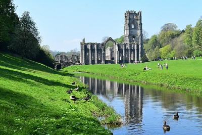 Fountains Abbey, Yorkshire, England jigsaw puzzle
