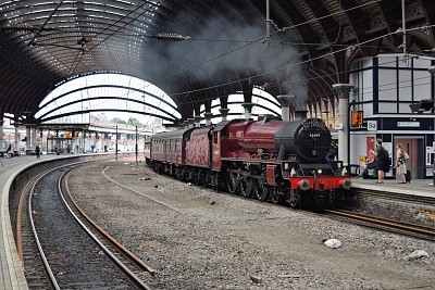 Train at York Station 2, England