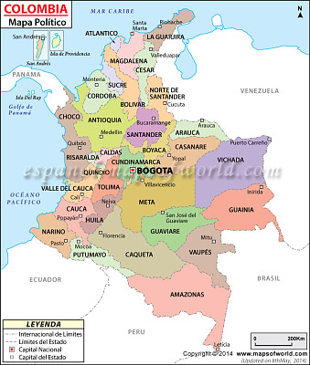 DivisiÃ³n polÃ­tica de Colombia