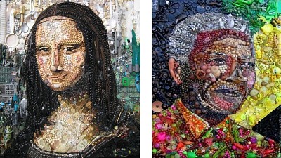 פאזל של Mona Lisa / Nelson Mandela
