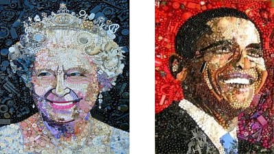 פאזל של Elizabeth II / Obama