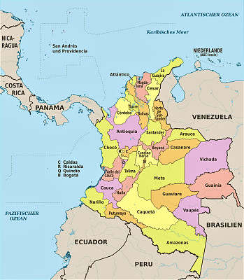 פאזל של DivisiÃ³n polÃ­tica de Colombia