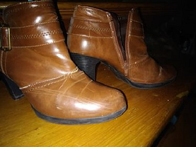 bottines cuir