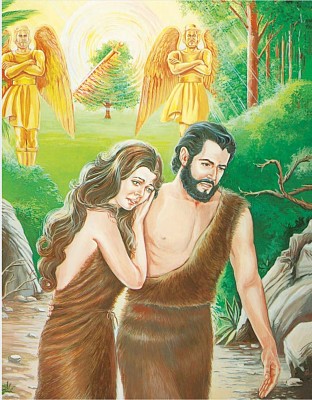 פאזל של AdÃ¡n y Eva desterrados del paraÃ­so Â¿PorquÃ©?