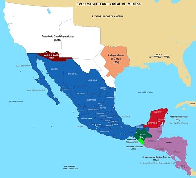 Territorios perdidos por MÃ©xico