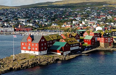 Torshavn na ilha de Streymoy- Dinamarca