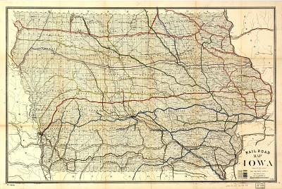 Railroad Map of Iowa