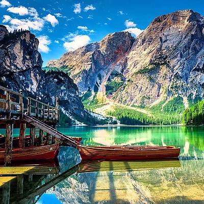 פאזל של Lago Braies-Italia