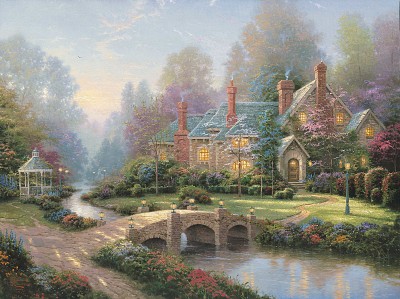 Bridge and cottage