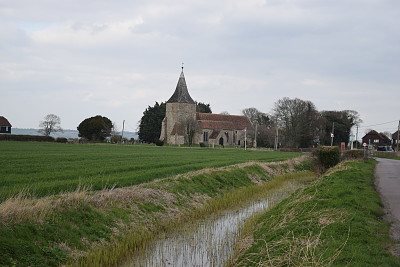 St Mary in the Marsh Church, Kent, England jigsaw puzzle