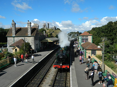 Corfe Castle, Swanage Railway, Dorset, England