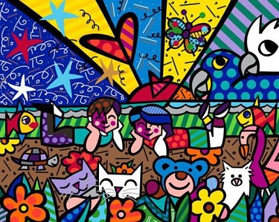 Romero Britto In The Park jigsaw puzzle