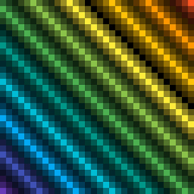 rainbow pixel gradient