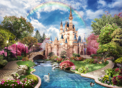 Disney castle jigsaw puzzle