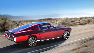 פאזל של Mustang 67 red