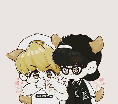 פאזל של #chanyeol #baekhyun #baekyeol #chanbaek ì‚¬ëž‘í•´ â™¥