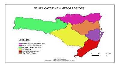 Mapa mesorregiÃµes