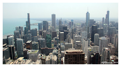chicago skiline from above jigsaw puzzle