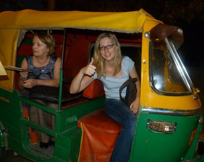 Jan   Friend in a Tuk-Tuk in India