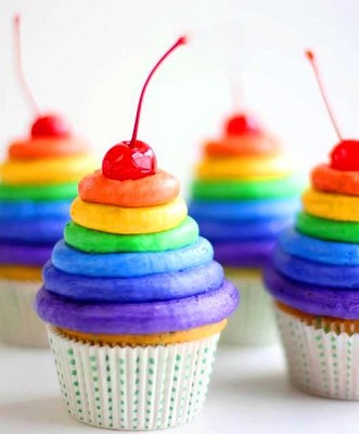 cupcake colorido