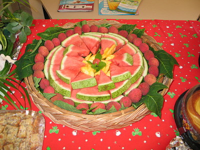 Plateau de fruits exotiques