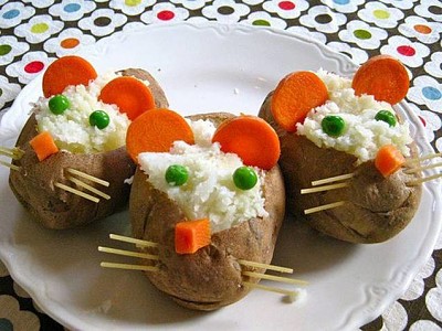 Pommes de terre  "souris "