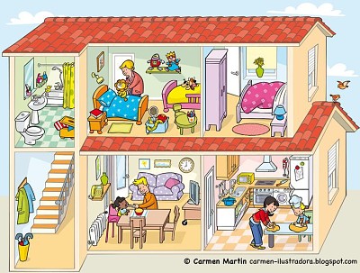 ROOMS IN A HOUSE jigsaw puzzle