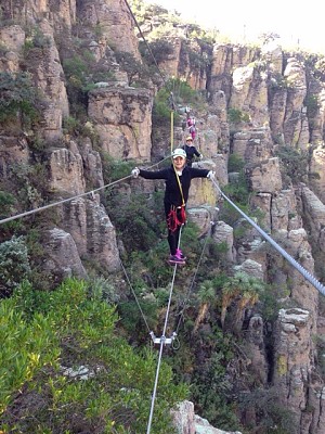 Sobre alambre Puente de Potrerillos jigsaw puzzle