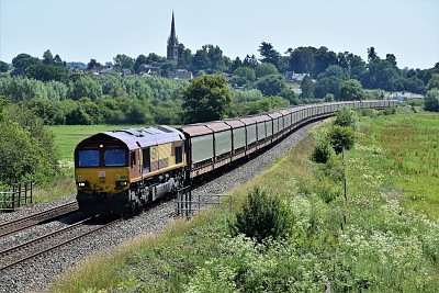 And another class 66 at KIngs Sutton, England