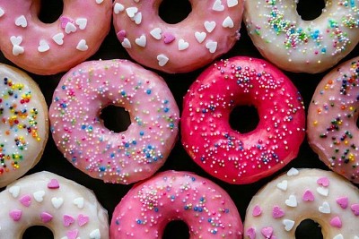 Pink donuts jigsaw puzzle