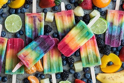 Colorful ice cream