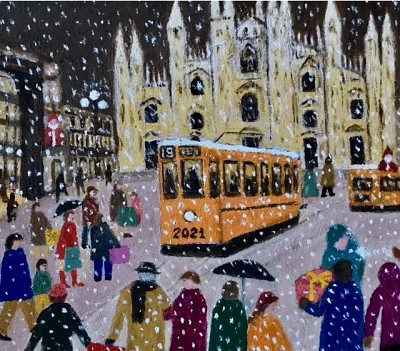 milano sotto la neve jigsaw puzzle