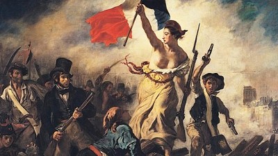 La Libertad guiando al pueblo (Pintor :Delacroix) jigsaw puzzle