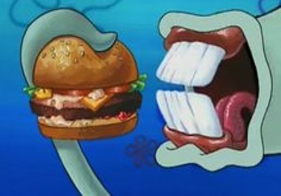 bob esponja calamardo y cangreburger