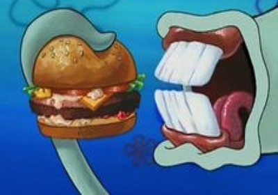 bob esponja calamardo y cangreburger
