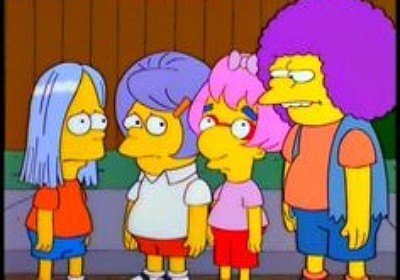 los simpsons peluca