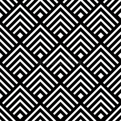 פאזל של Seamless geometric  background, simple black and w