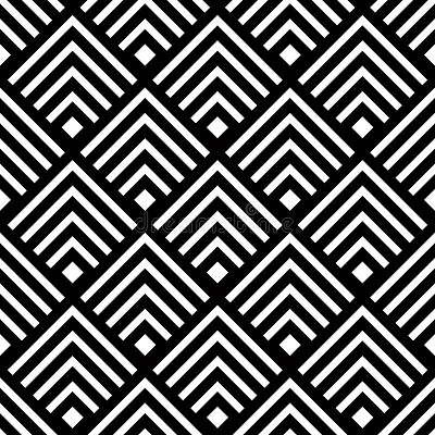 Seamless geometric  background, simple black and w