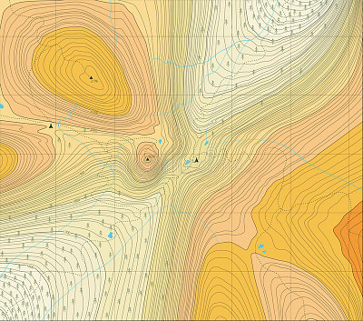 Contour map.