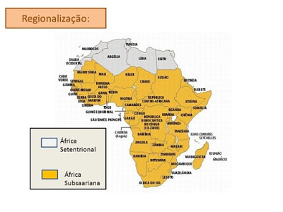 פאזל של Ãfrica Subsaariana e Ãfrica MediterrÃ¢nea
